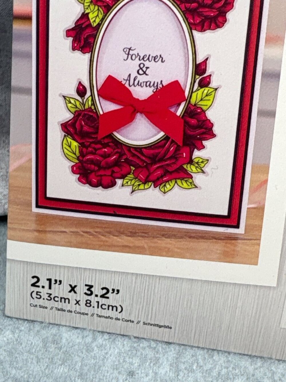 Gemini 4-Pc Stamp Die Set Floral Frame "Forever & Always" Cardmaking Craft Suppl - Picture 4 of 11